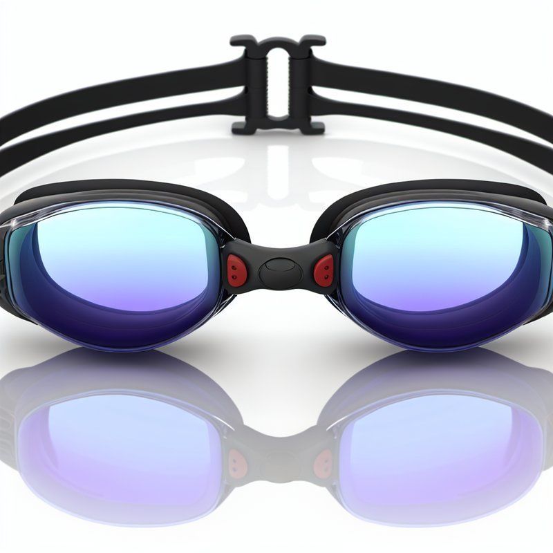 Anti Fog Swimming Goggles with Silicone Gasket & Adjustable Clips